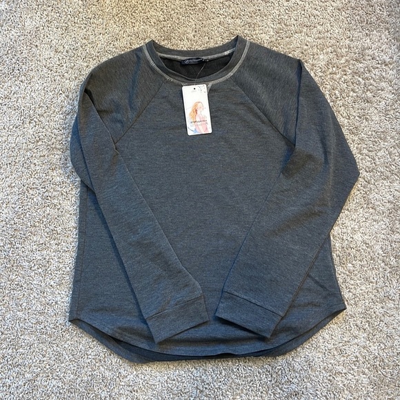 Pretty garden gray sweatshirt - Picture 1 of 9